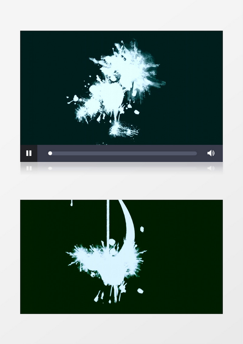 动画抽象液体油漆滴落纹理艺术背景视频素材