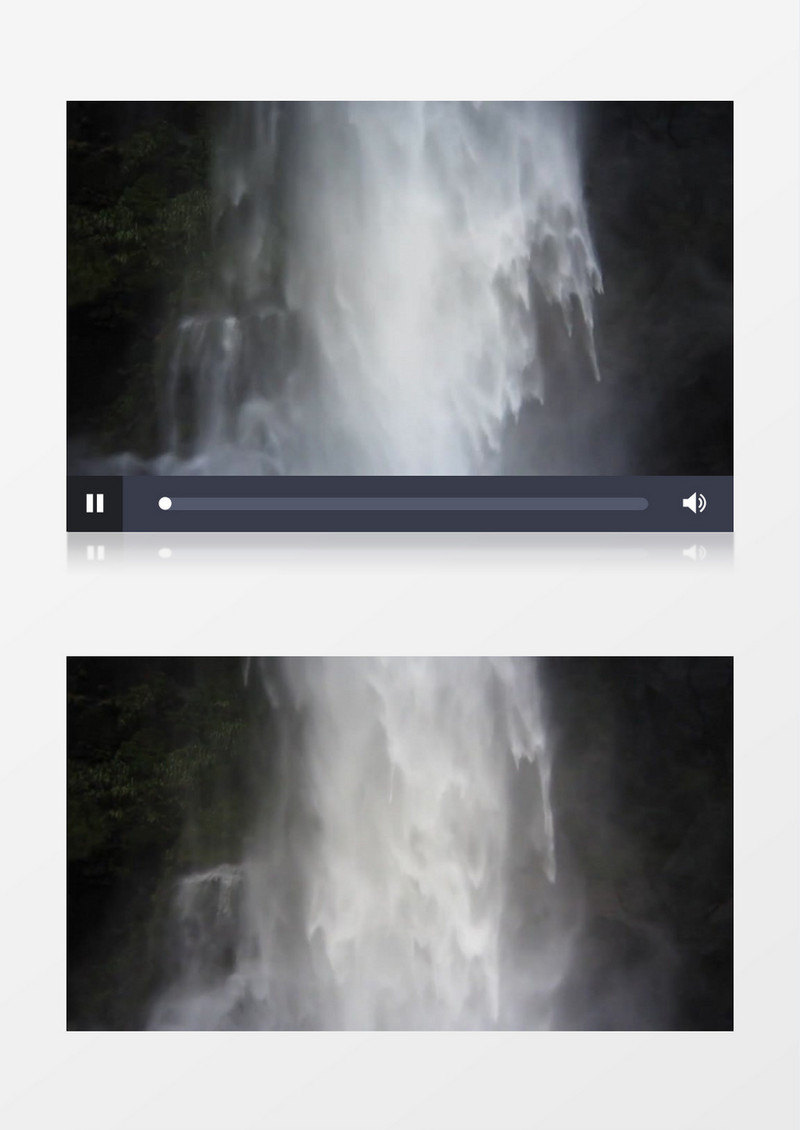 高清实拍瀑布风流直下三千尺的壮观景象实拍视频素材