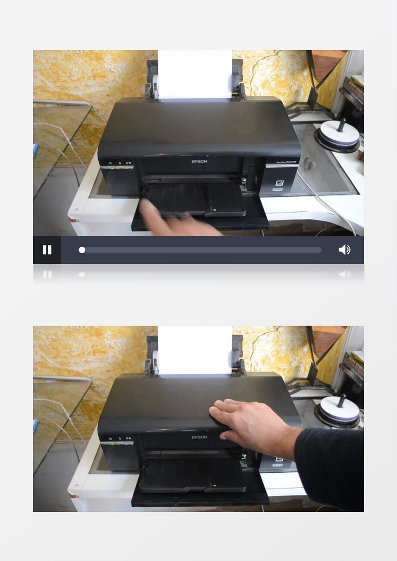 办公室打印机打印技术实拍视频素材