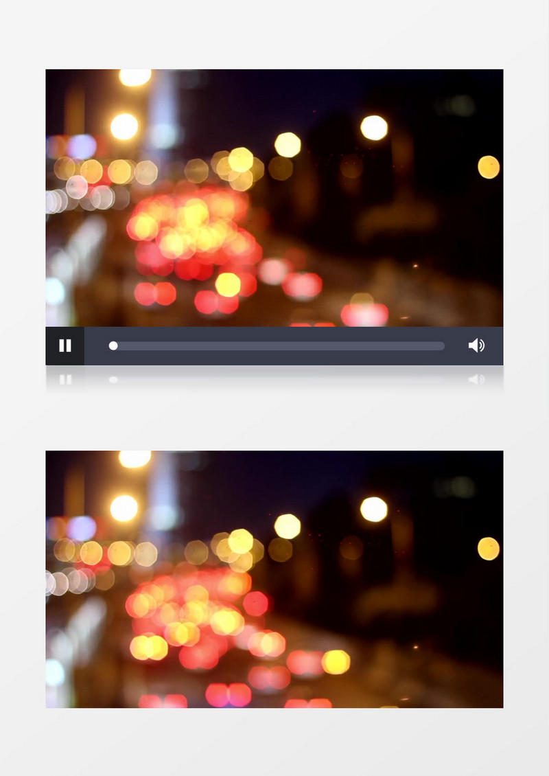 特殊手法拍摄城市道路上川流不息的车辆灯光实拍视频素材