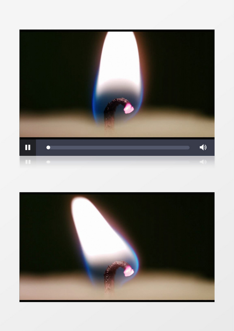 高清拍摄燃烧着的摇曳的烛光实拍视频素材