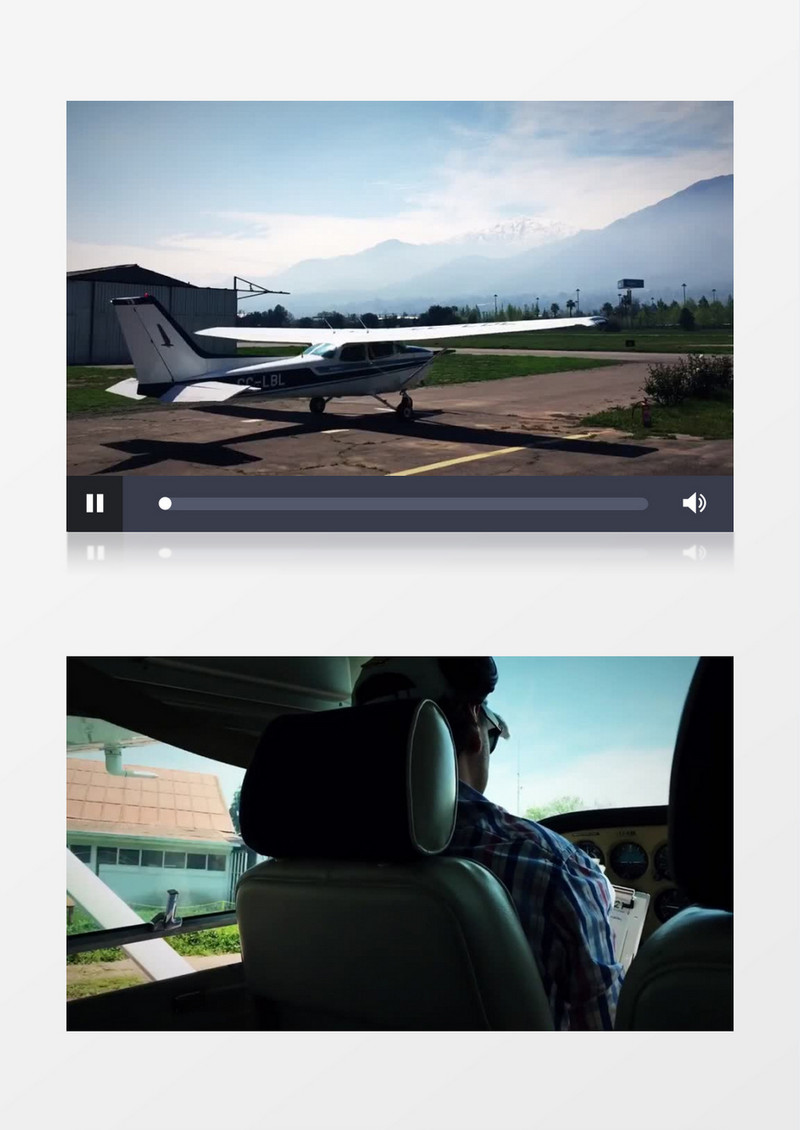 多角度拍摄飞机起飞在空中飞行在飞机上眺望地面景象实拍视频素材