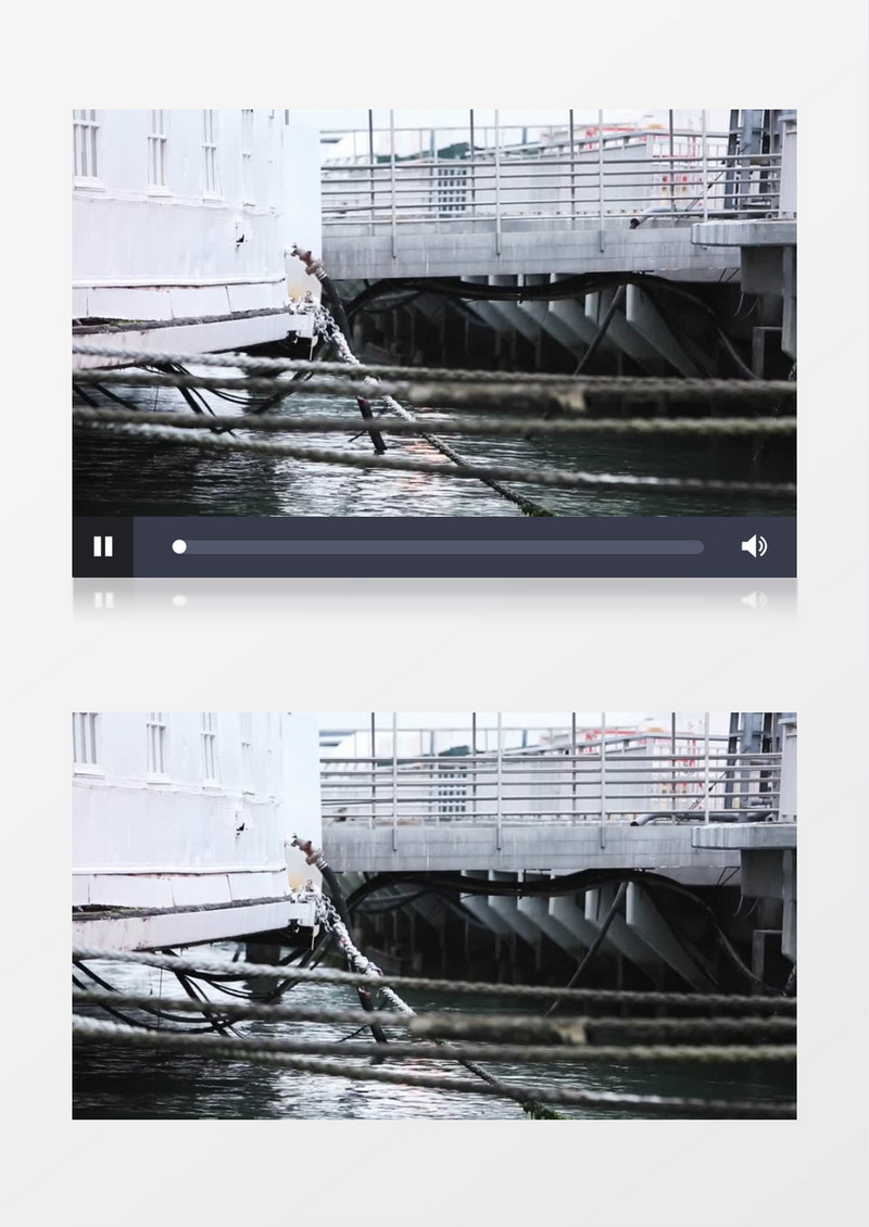高清实拍码头边随风飘摇的船只实拍视频素材
