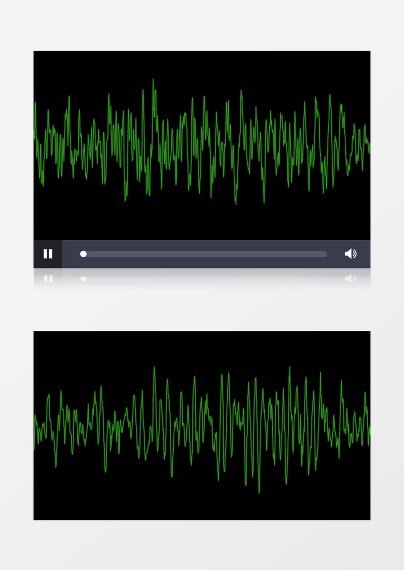 音频波形振幅显示动态图视频素材