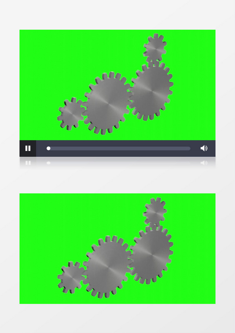 3D动画抽象模拟机械齿轮传动运行转动视频素材