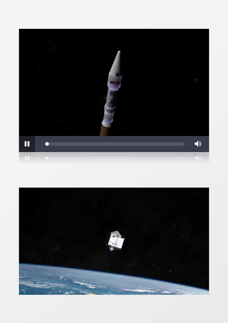 美国航空航天局火星火箭空间船太空旅行实拍视频素材