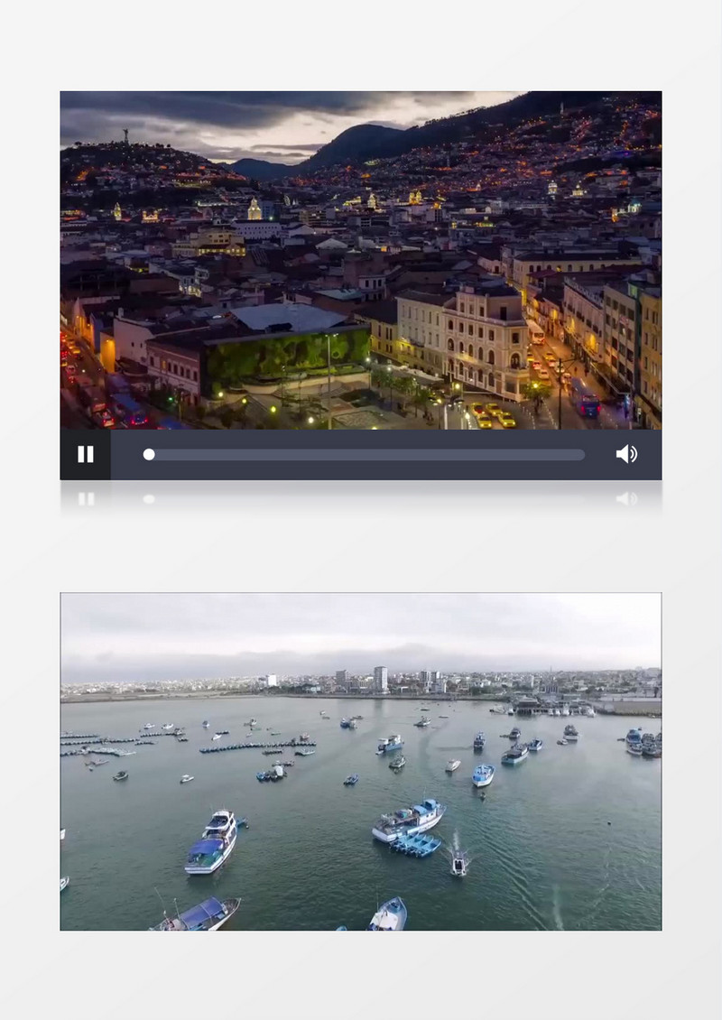 场景快速变化城市建筑山水自然风光多场景实拍视频素材