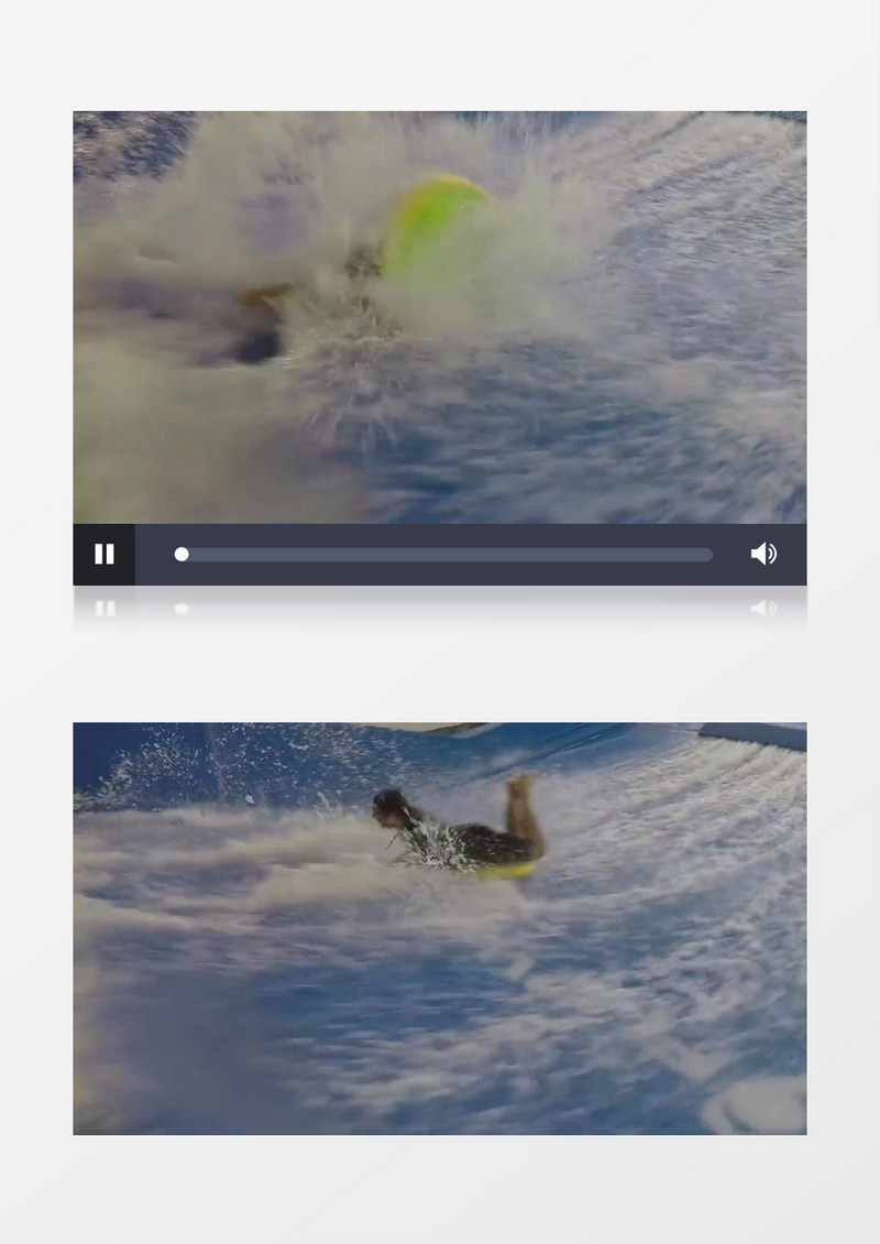 水上滑板水上运动近距离高清视频素材
