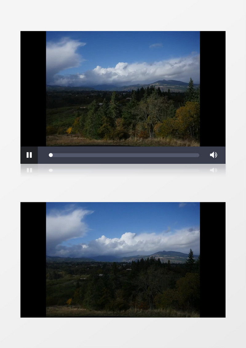 高清拍摄夏天户外景区森林公园天空树木自然景观实拍视频素材