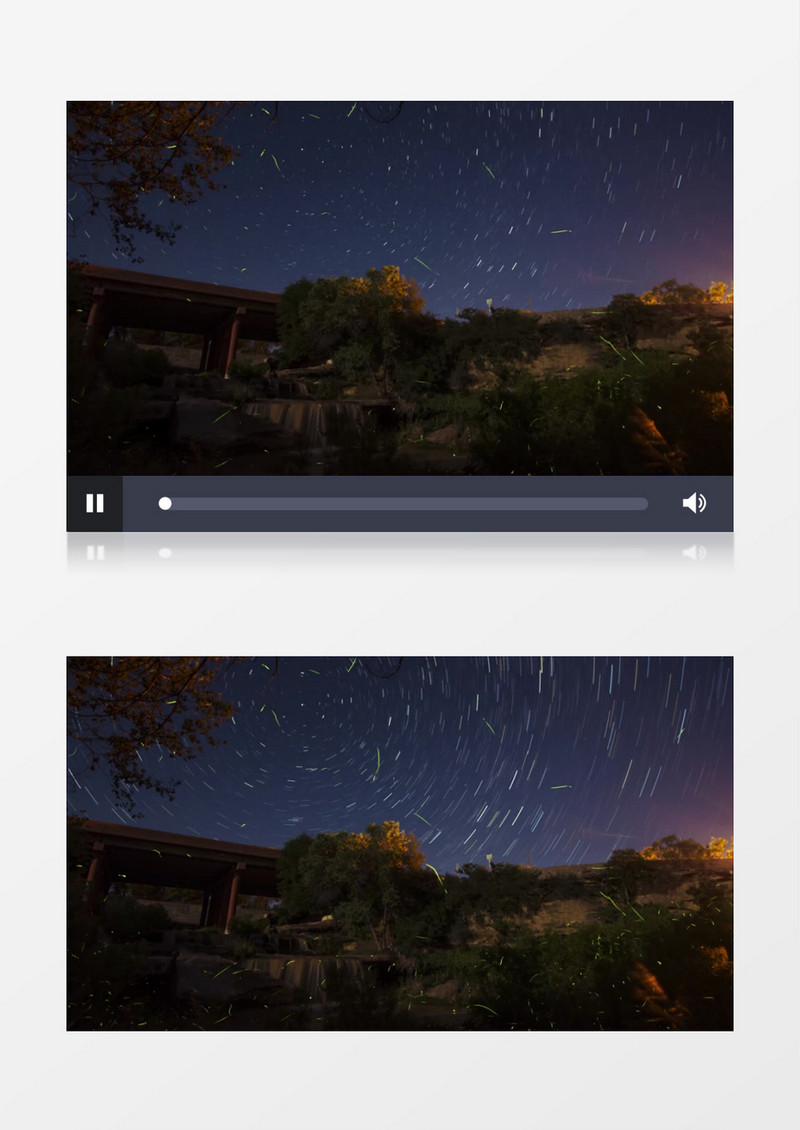  夜晚天空闪动变化的萤光视频素材