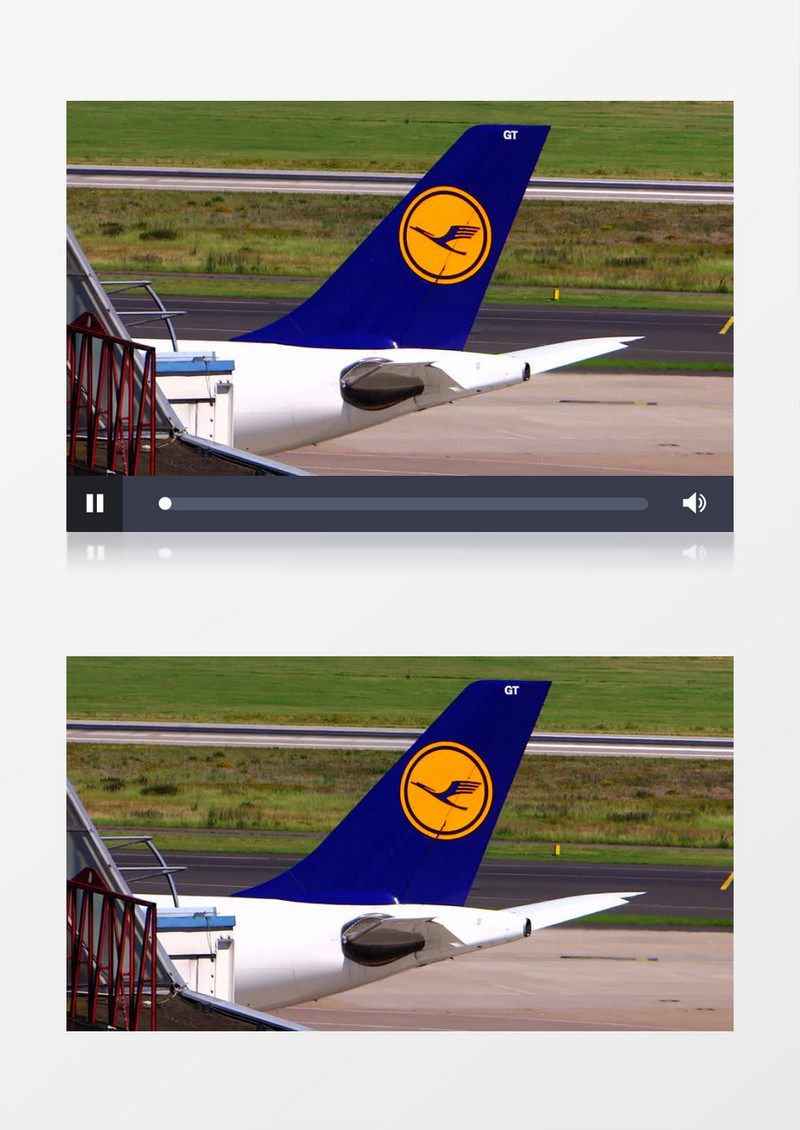 近距离高清拍摄机场飞机起飞滑翔飞行实拍视频素材