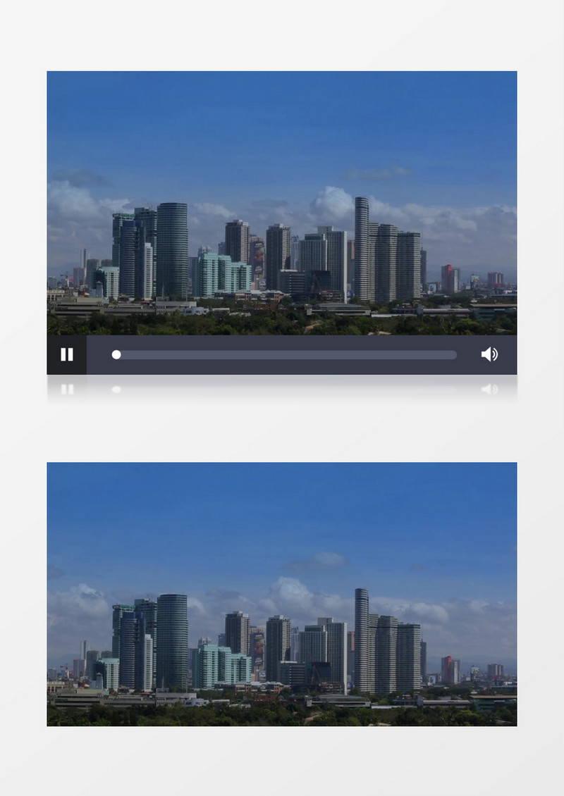 天空的城市高楼林立时光里的风云变幻视觉变化实拍视频素材