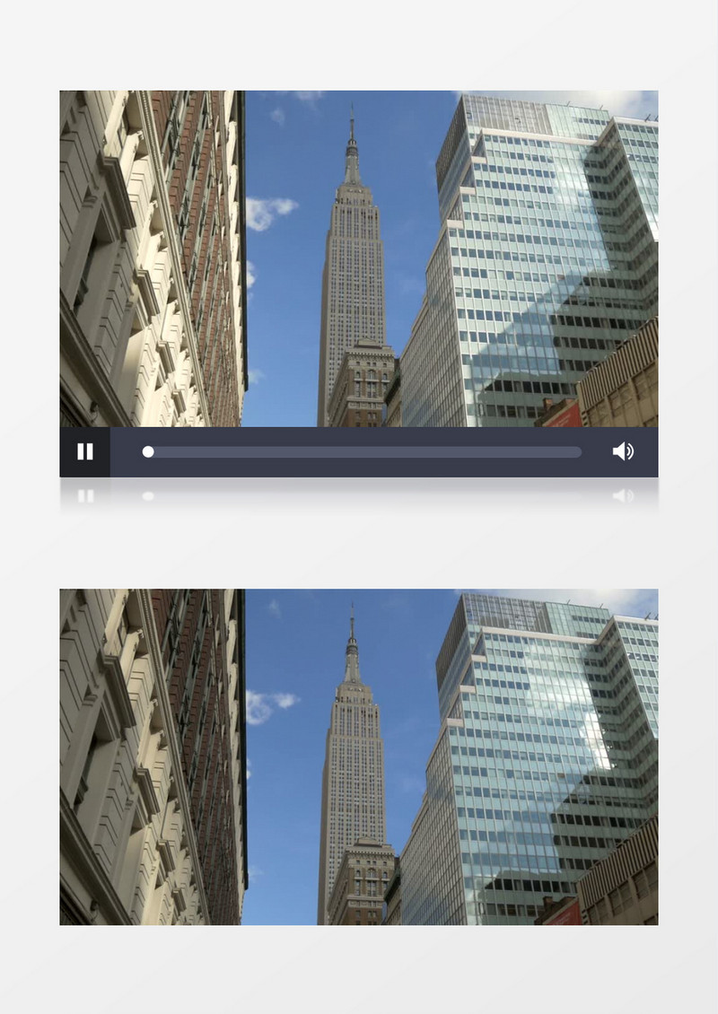 高清实拍巍峨的建筑在云彩飘过后的变化实拍视频素材