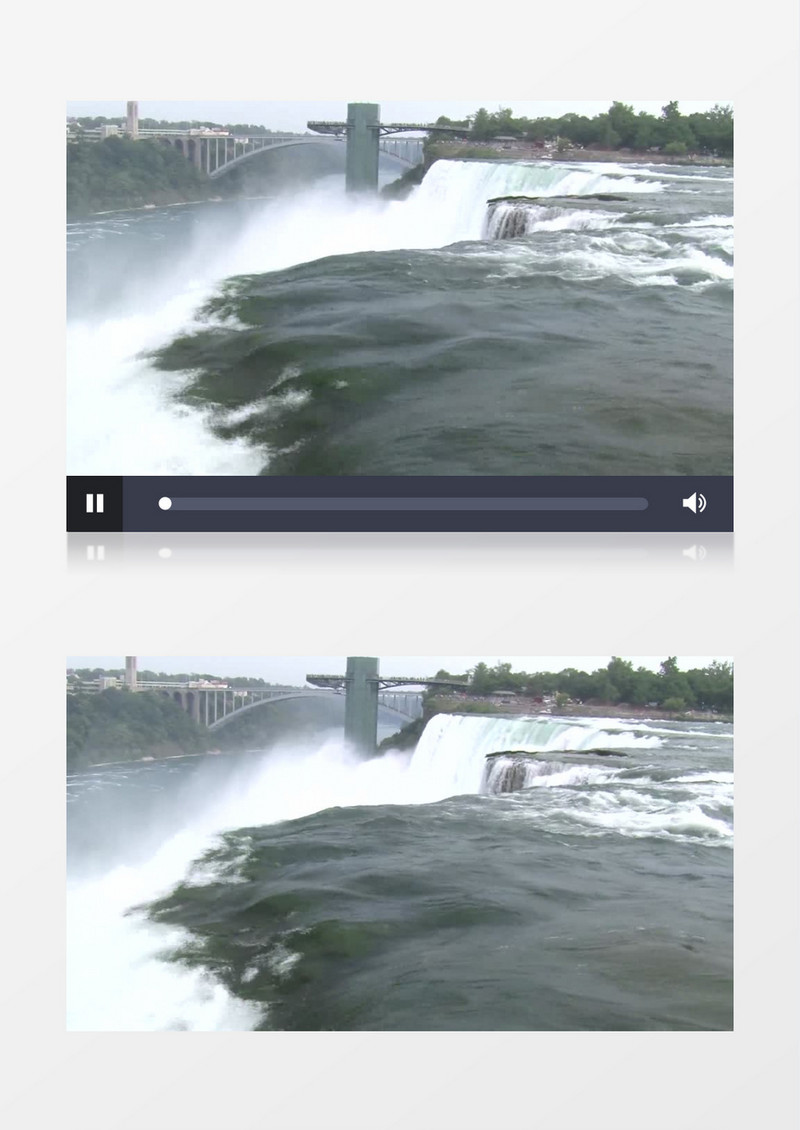 高清实拍大瀑布的壮观景象实拍视频素材
