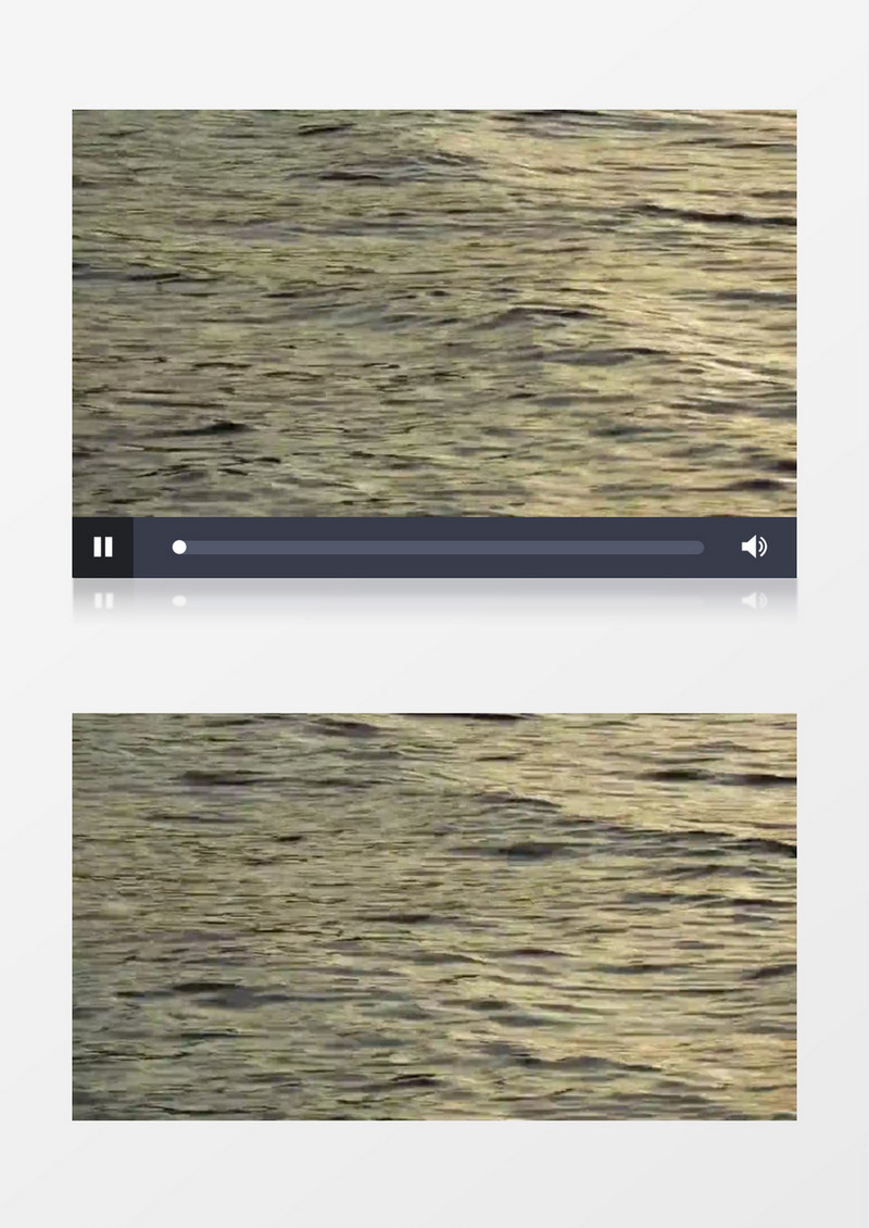 平静的湖面水面微波实拍视频素材