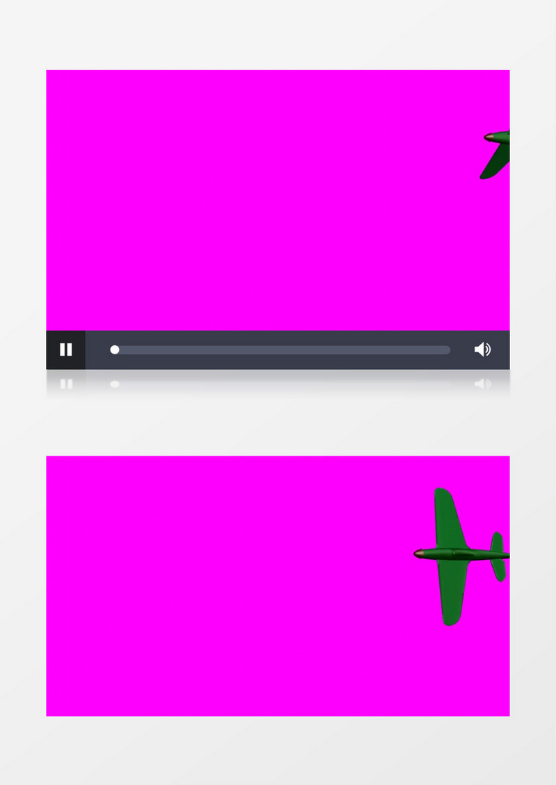 纯色背景飞机飞行视频素材