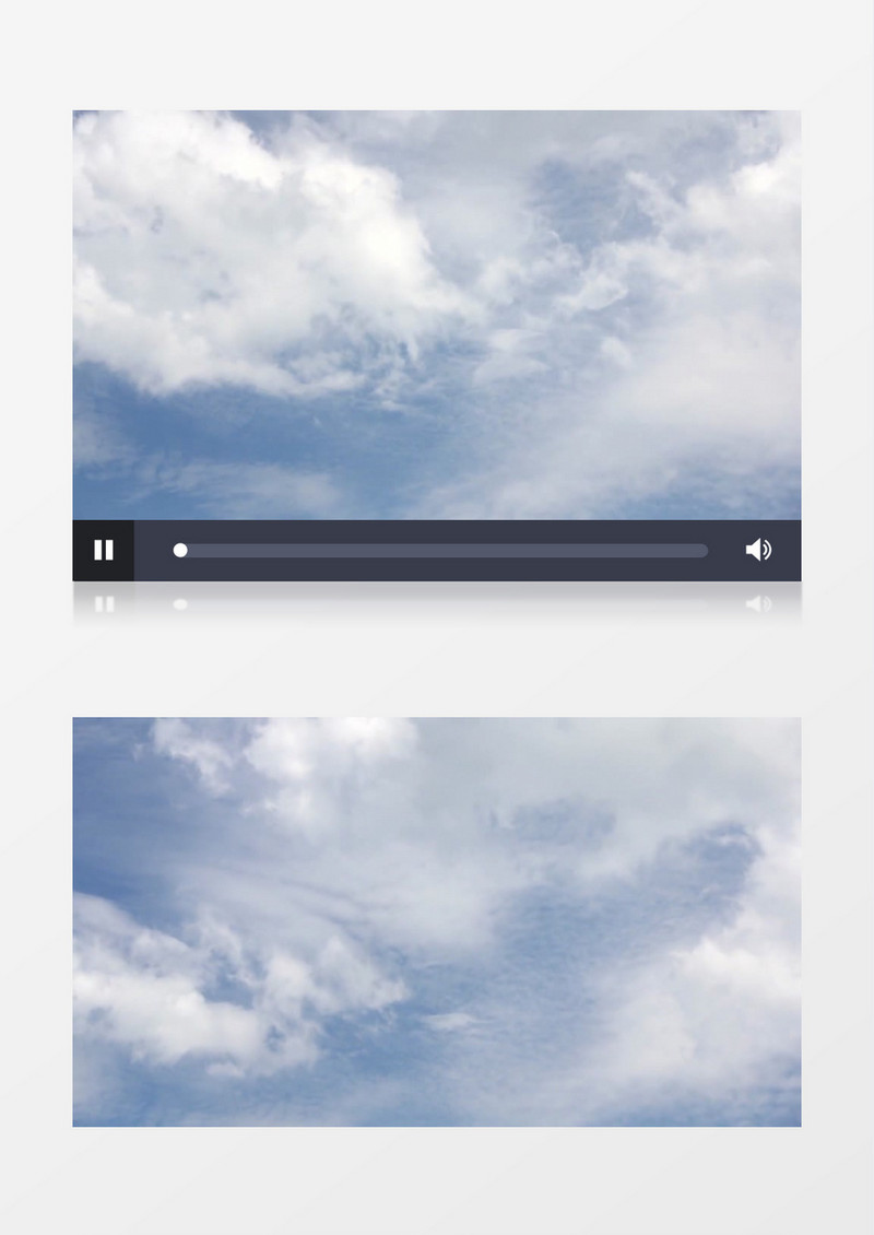 高清唯美拍摄蓝蓝的天空中云层气象实拍视频