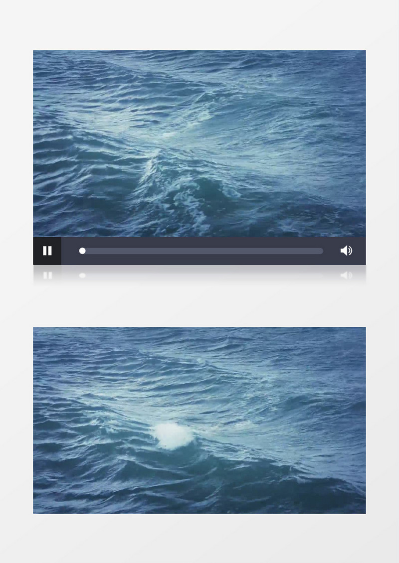 波涛汹涌的大海实拍视频素材