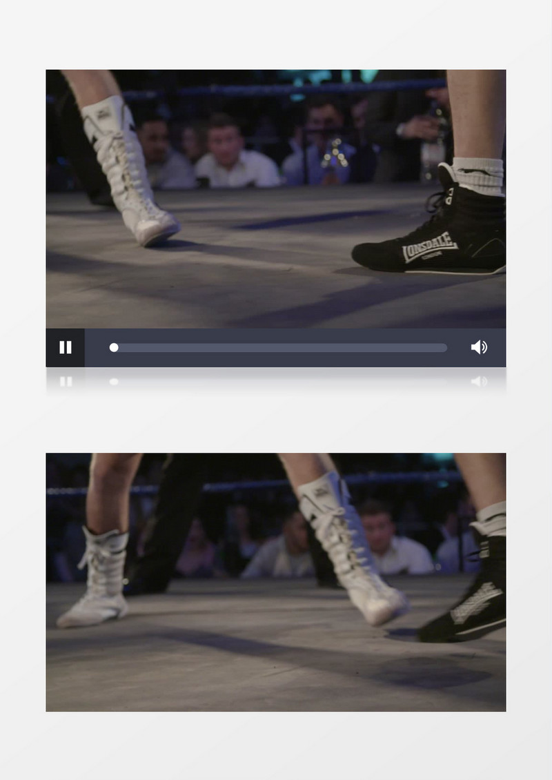 拳击手比赛中脚本运动近距离高清实拍视频素材