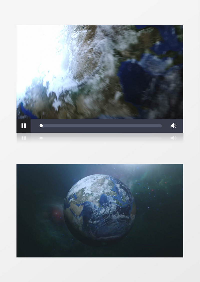 宇宙星空地球转动视频素材