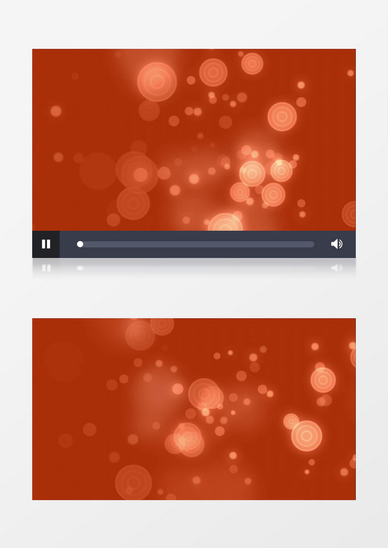 橙色背景下光点浮动视频素材