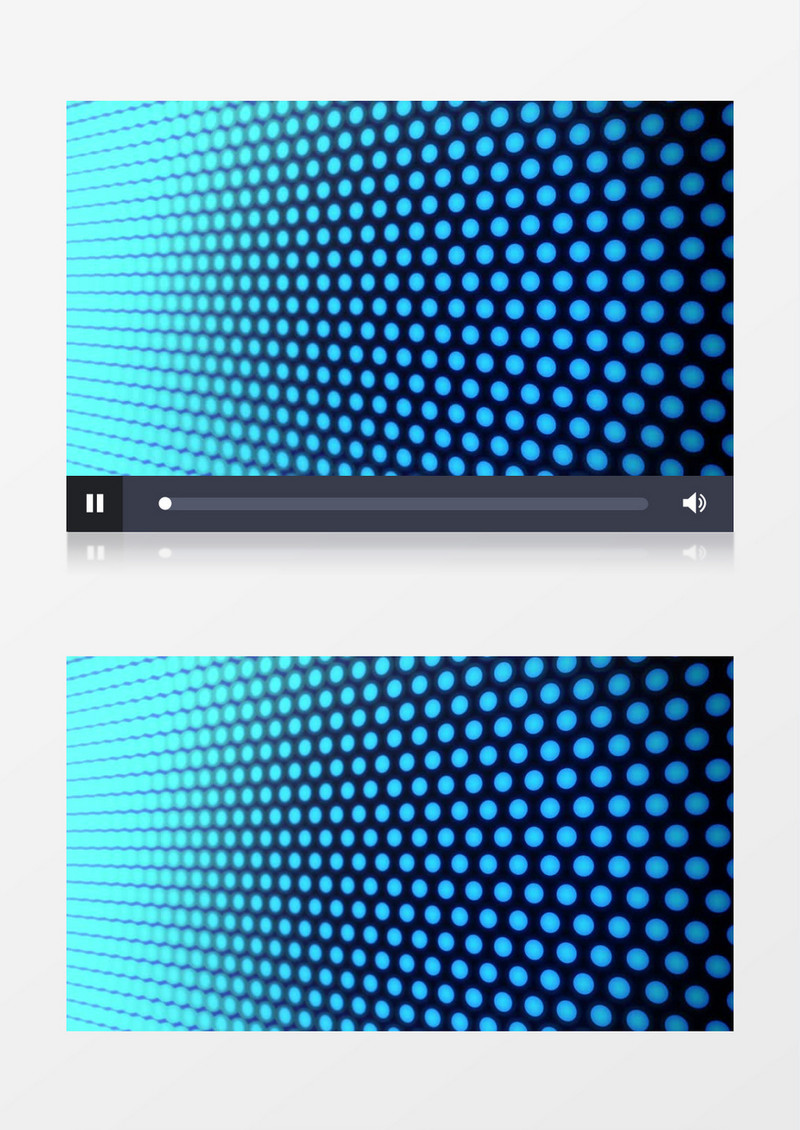 蓝色背景下发光的二极管视频素材