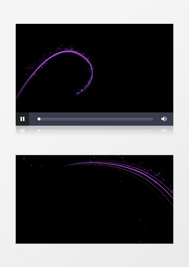 黑色的背景下紫色的线条循环视频素材