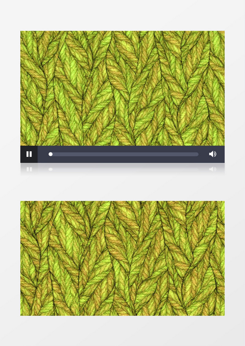 手绘抽象彩色树叶肌理视频素材