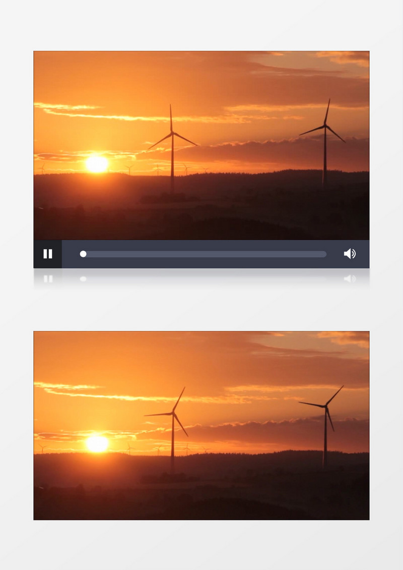 日出朝阳太阳能发电环保实拍视频素材