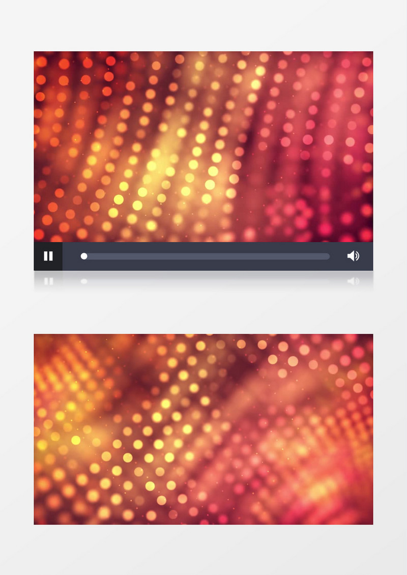 橙色粒子背景闪烁抽象图形视频素材