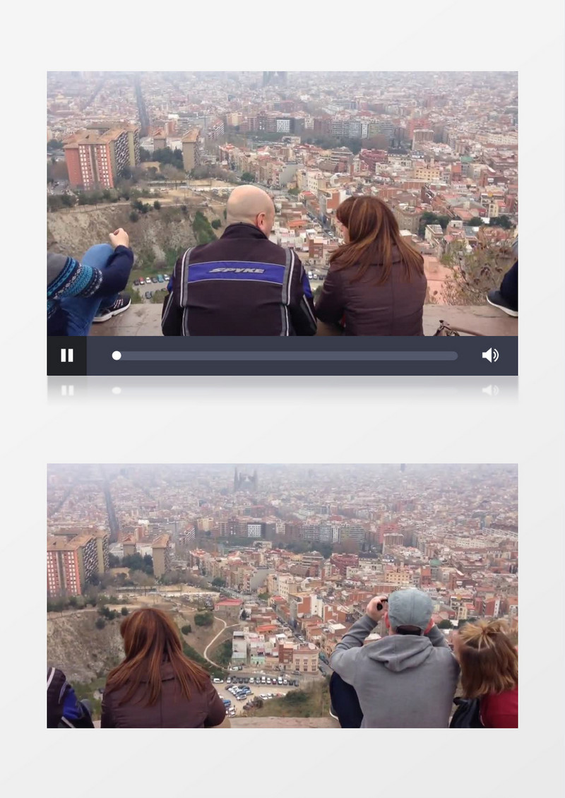 户外旅游城市景观航拍实拍视频素材