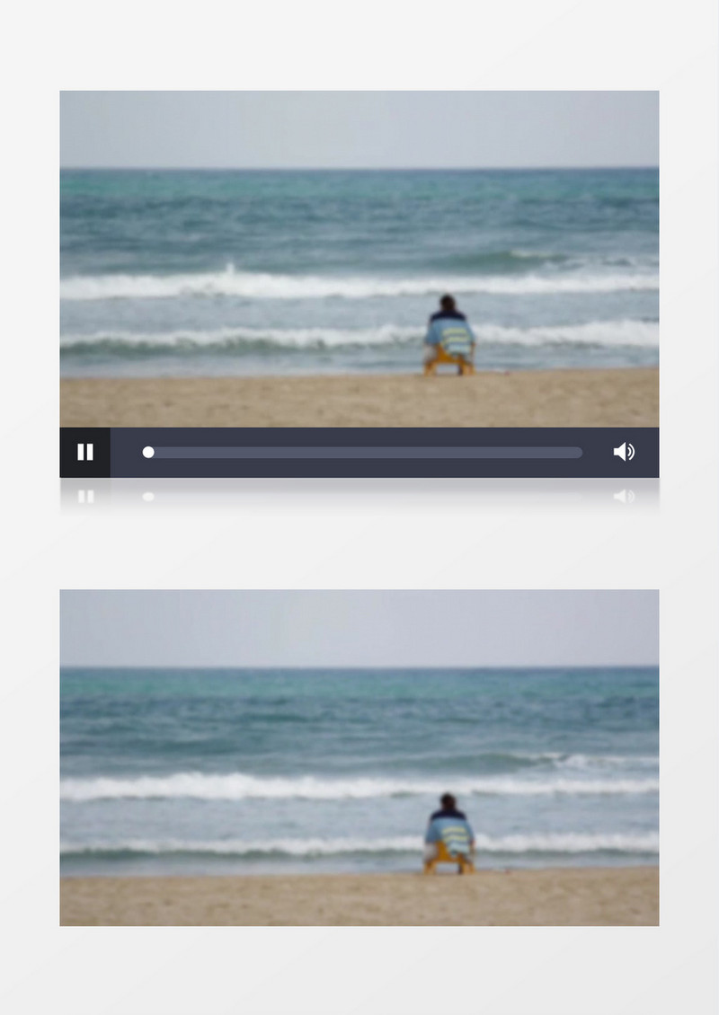 夏天安静旅行海边散景实拍视频素材