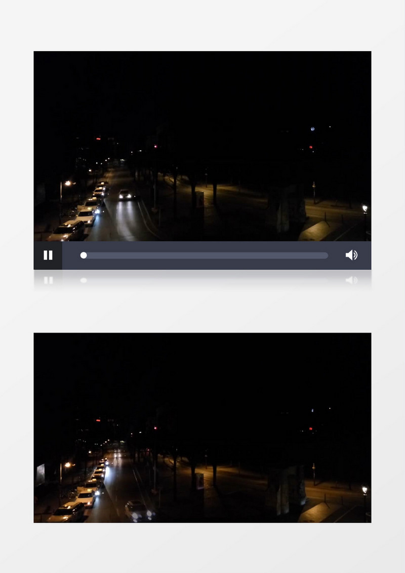 夜晚夜景车辆街道行驶快进实拍视频素材