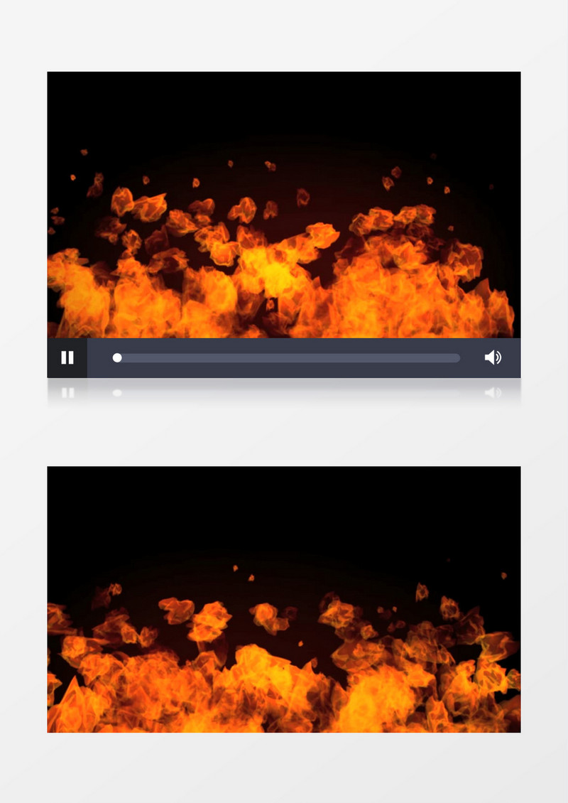 动画效果的火焰燃烧视频素材