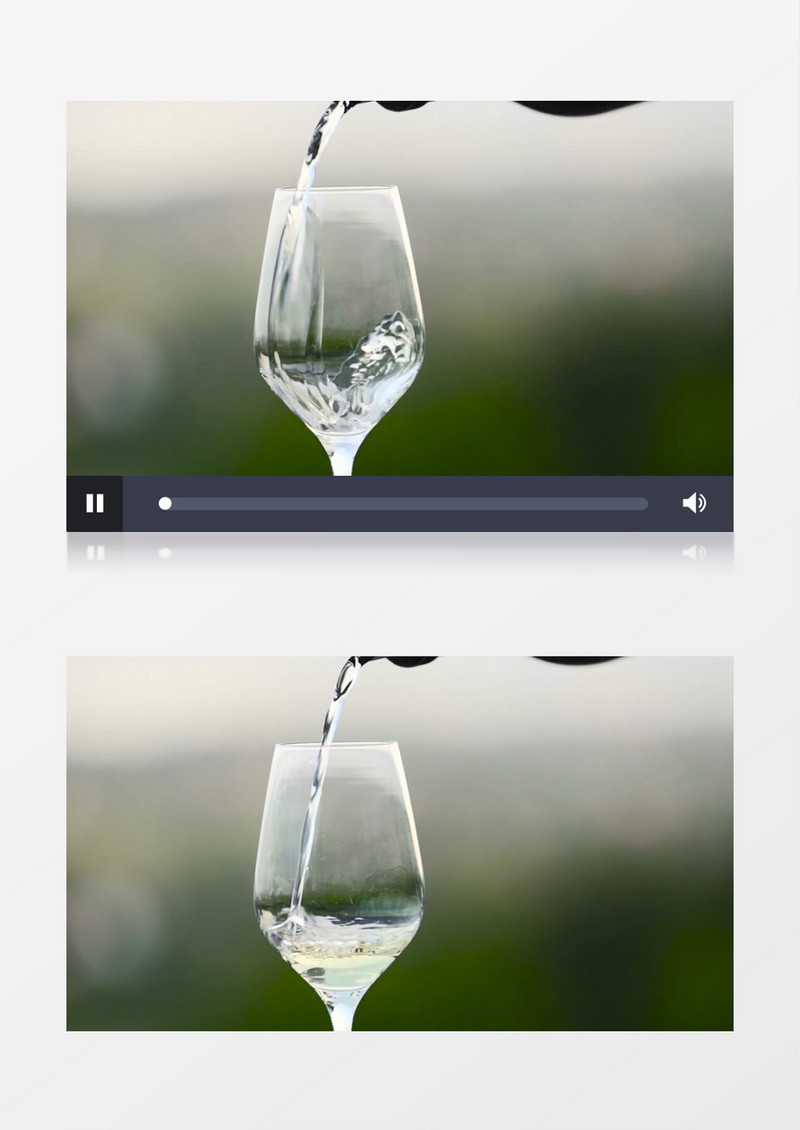 高清实拍酒水倒入酒杯的过程实拍视频素材