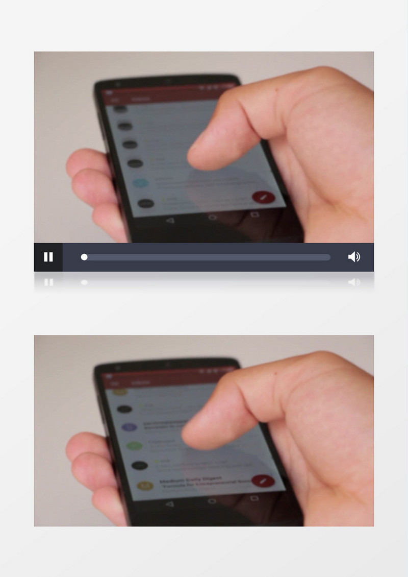 单手操控手机软件APP实拍视频MP4