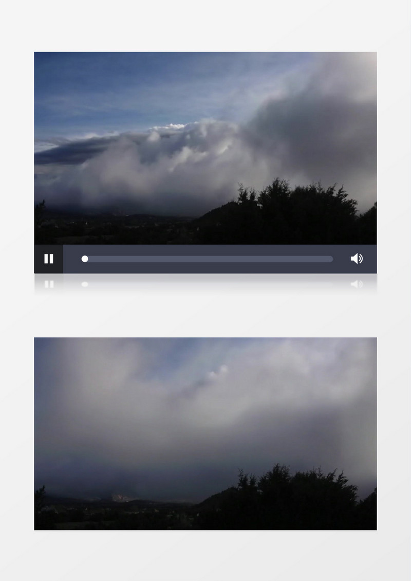 高清拍摄科罗拉多州蓝色的天空实拍视频素材