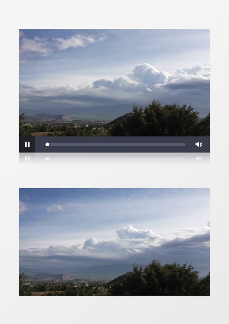 高清拍摄科罗拉多州多云的天空时光倒流实拍视频素材