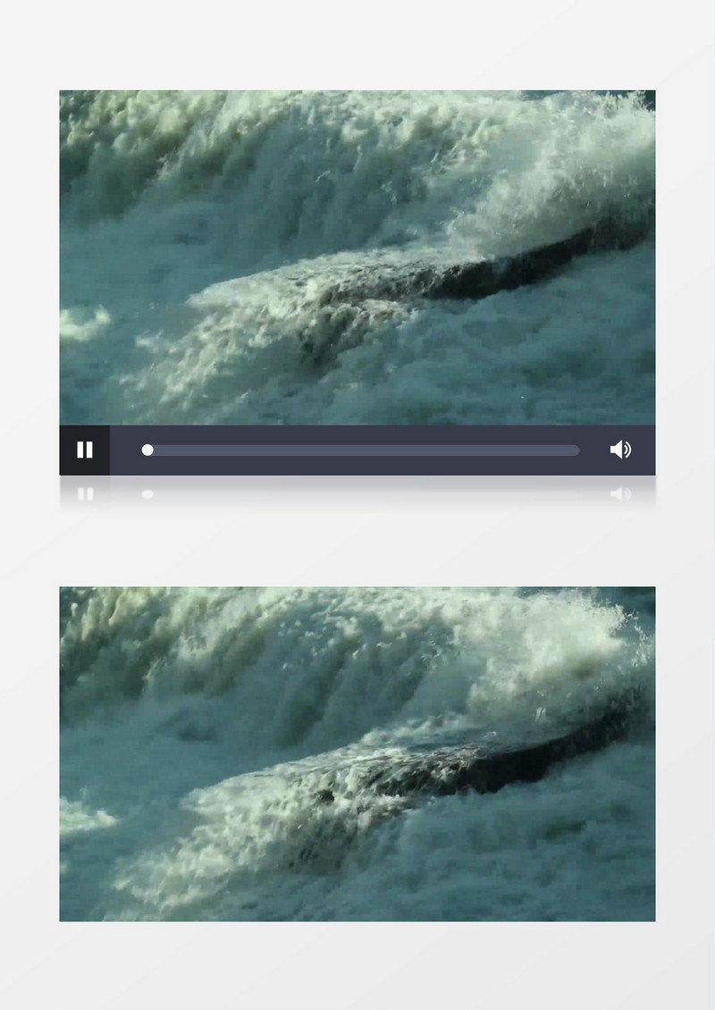 特写拍摄自然景观瀑布流动落下实拍视频素材