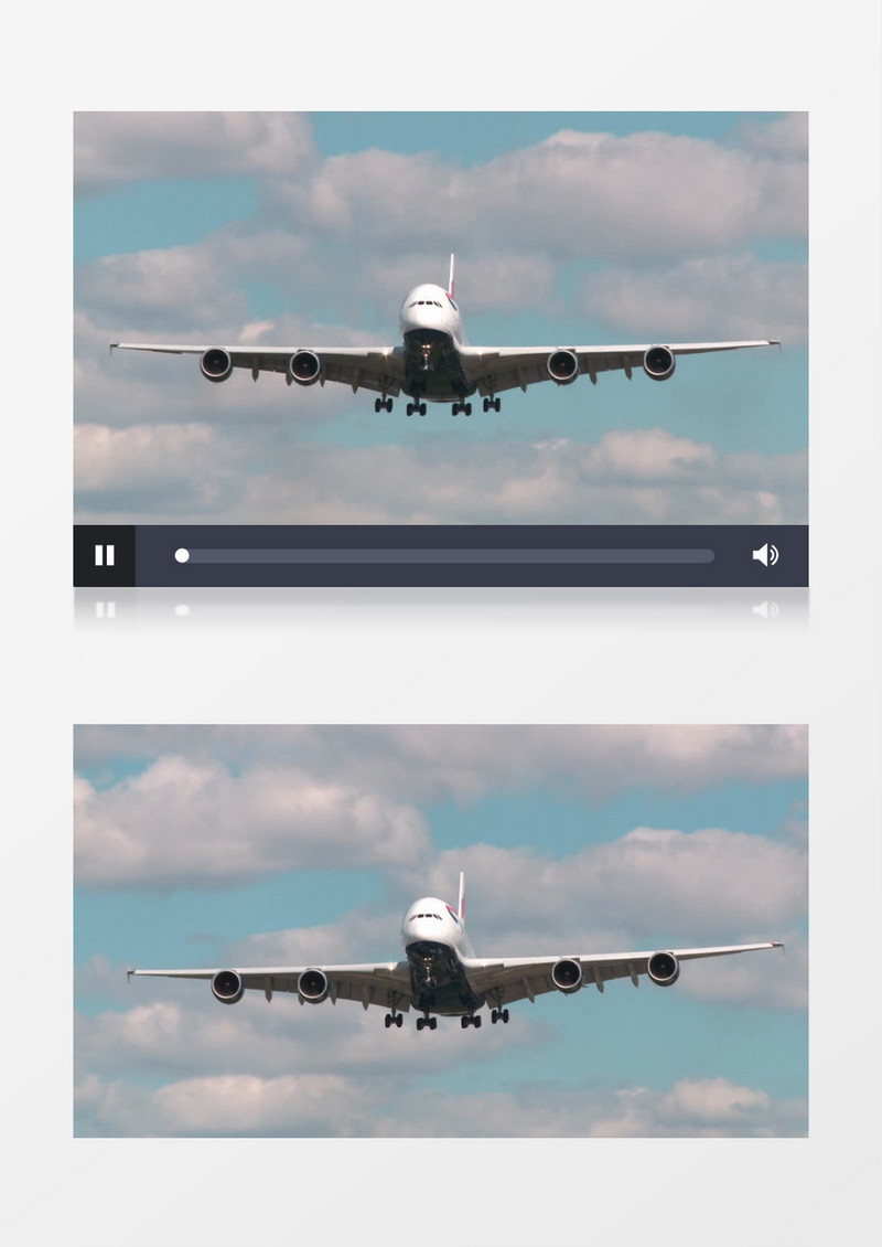 英国航空客机降落着陆实拍视频素材