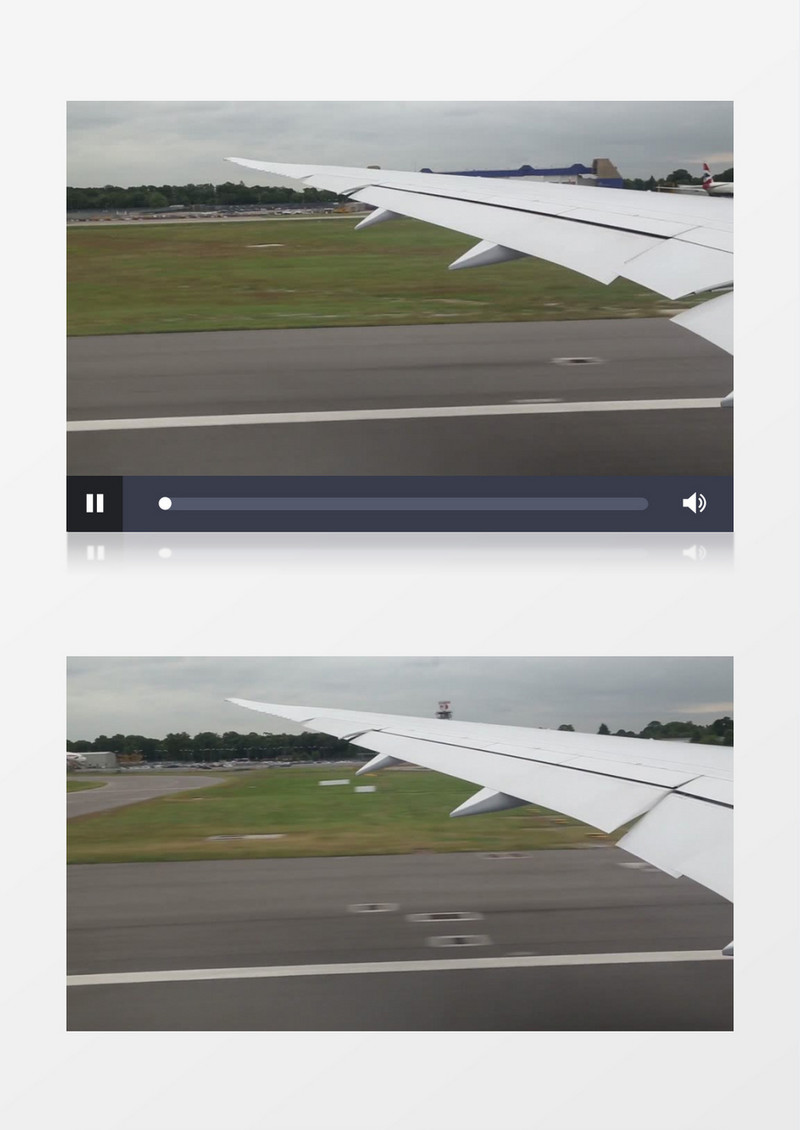 飞机起飞过程实拍视频素材