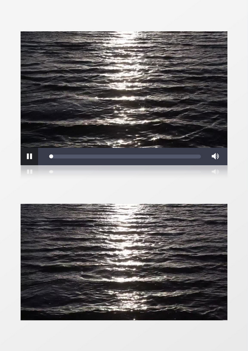 阳光照射下的海洋实拍视频素材