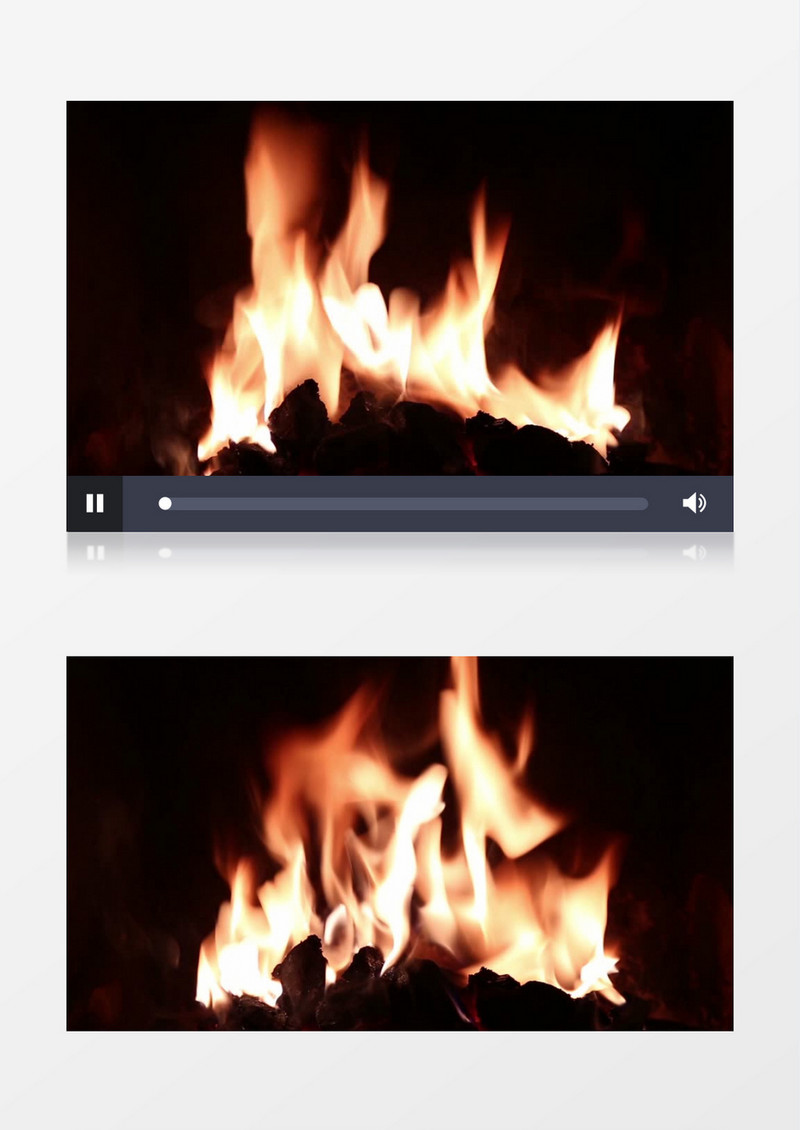 燃烧的火焰实拍视频素材mp4