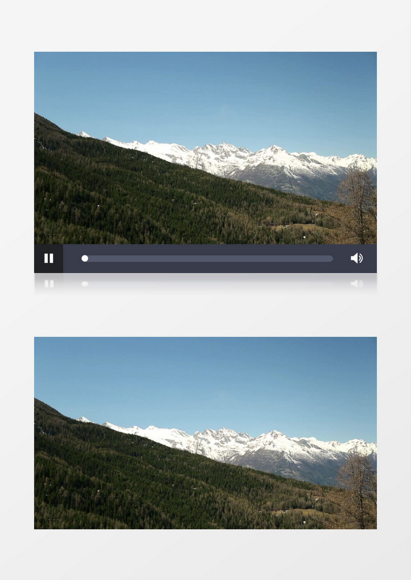 阿尔卑斯山雪森林实拍视频素材