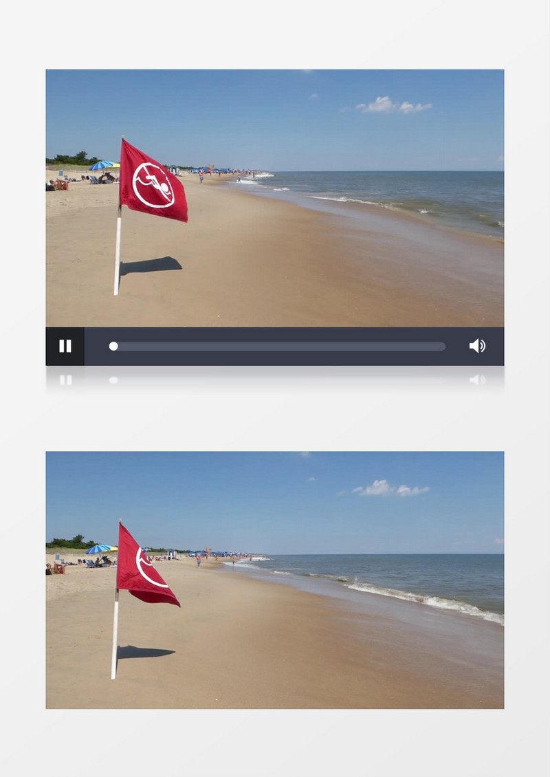 夏天度假的海滩沙滩实拍视频素材
