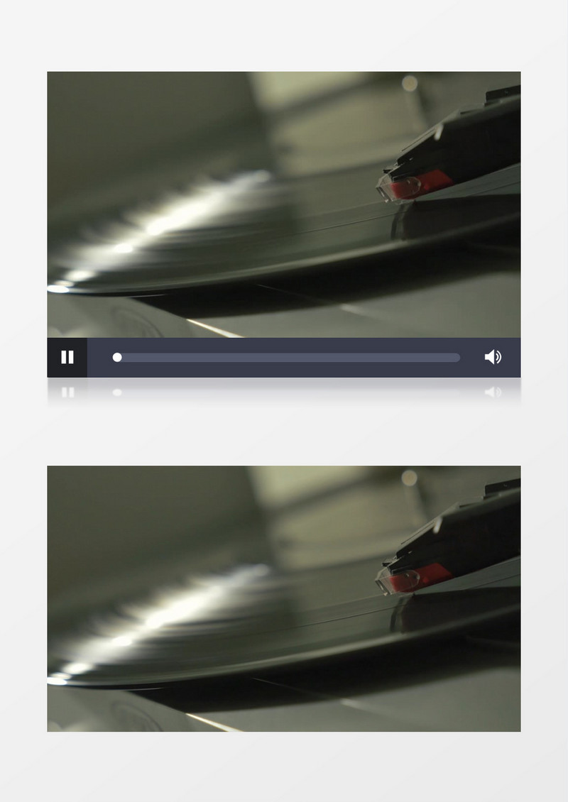 特写拍摄音乐磁盘转动实拍视频素材