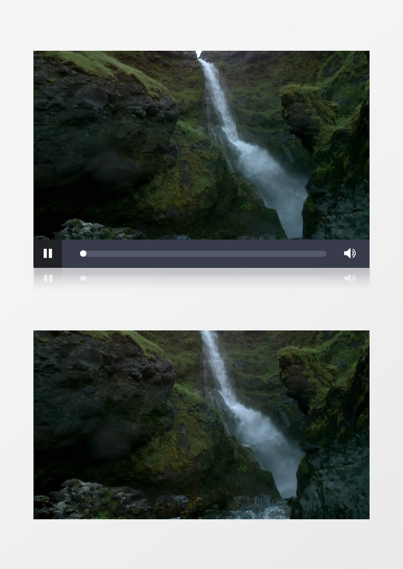 山间急湍流动的河流高清实拍视频素材
