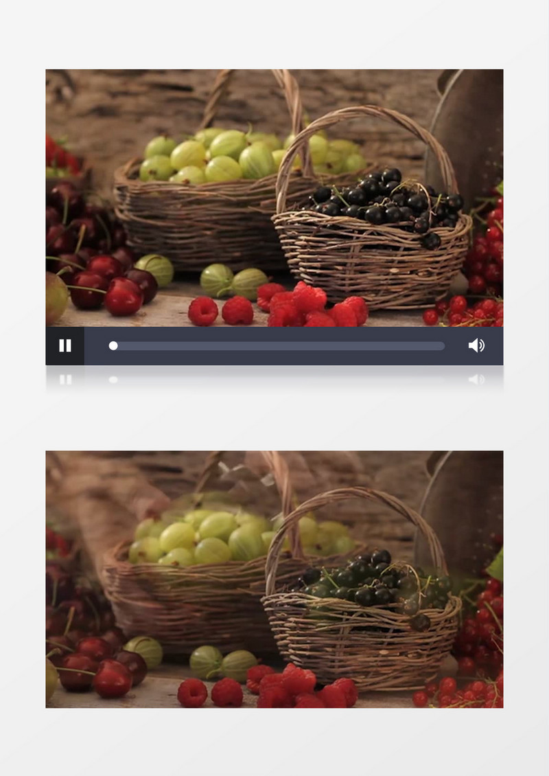 水果果篮削苹果实拍视频素材