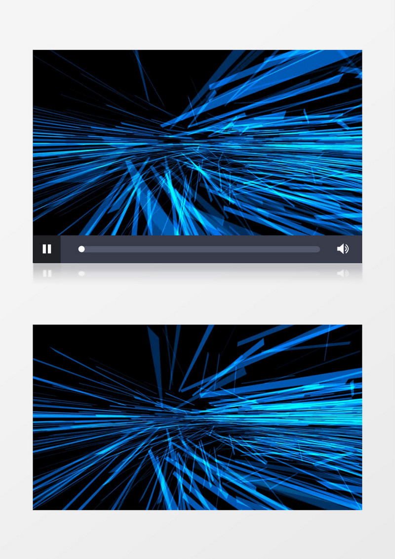 蓝色抽象图形科幻空间视频素材