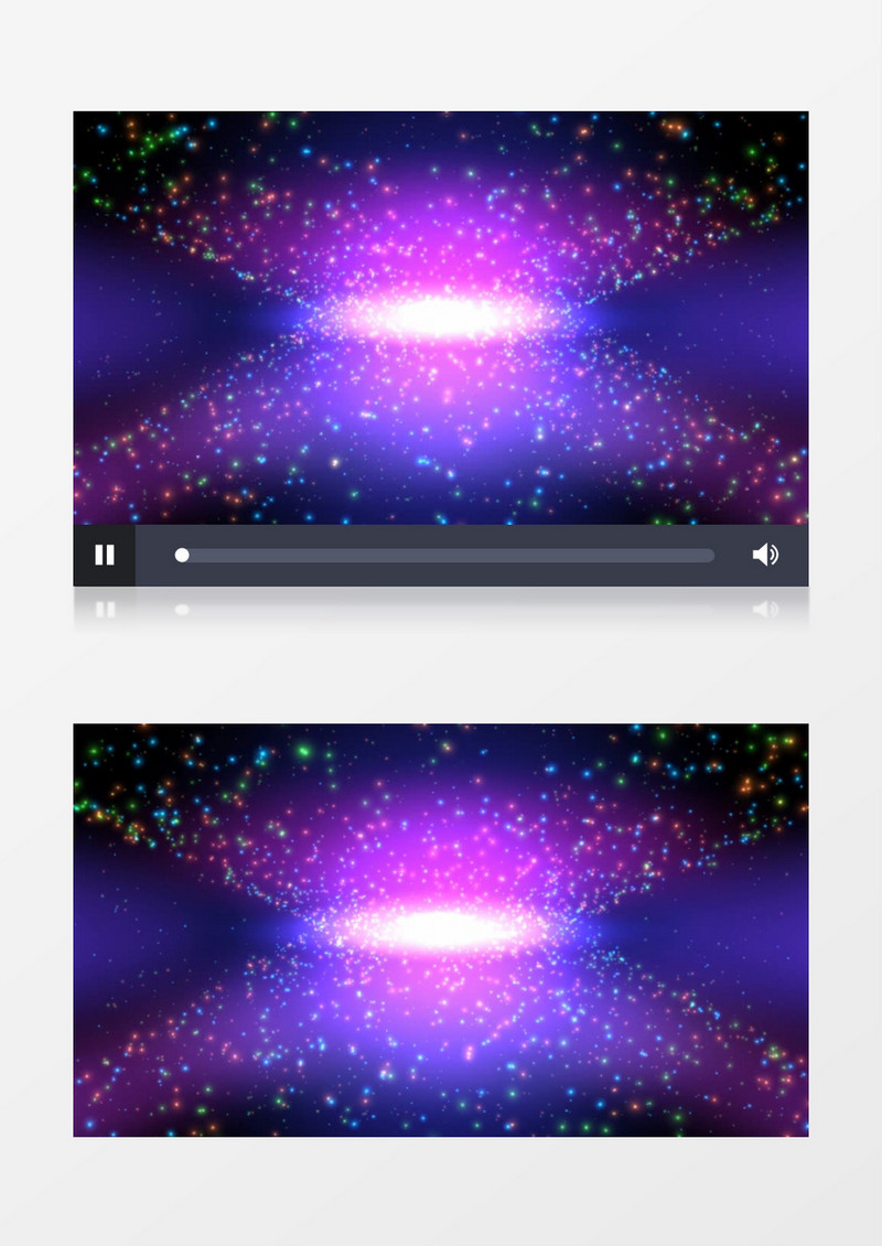 动画动态彩色紫色粒子变幻背景视频素材